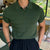 Strikket jacquardpolo for menn