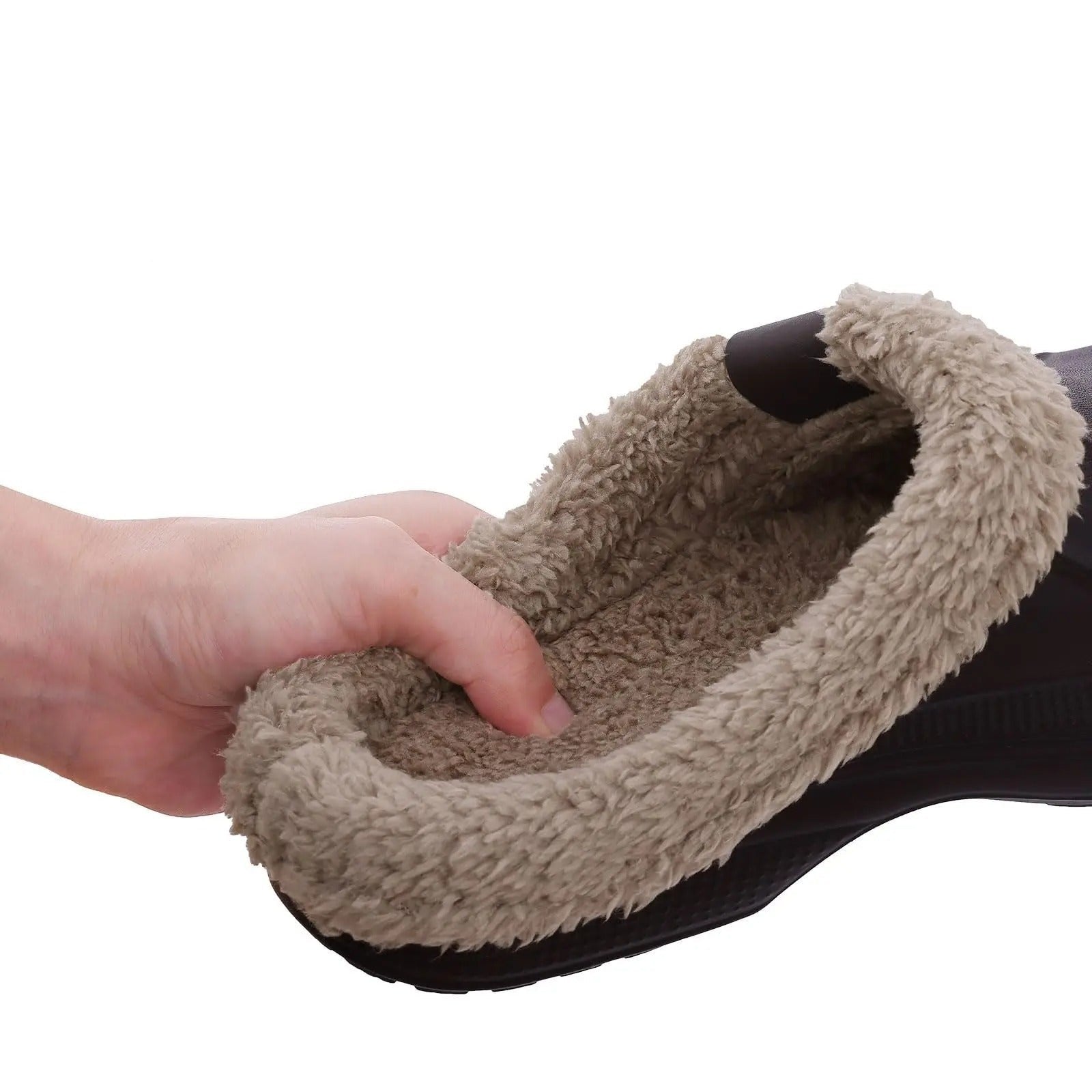 Vanntette vinterpels tresko for menn