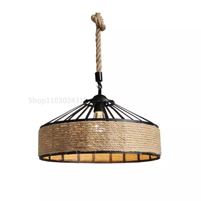 Vintage Hemp Pendant Light