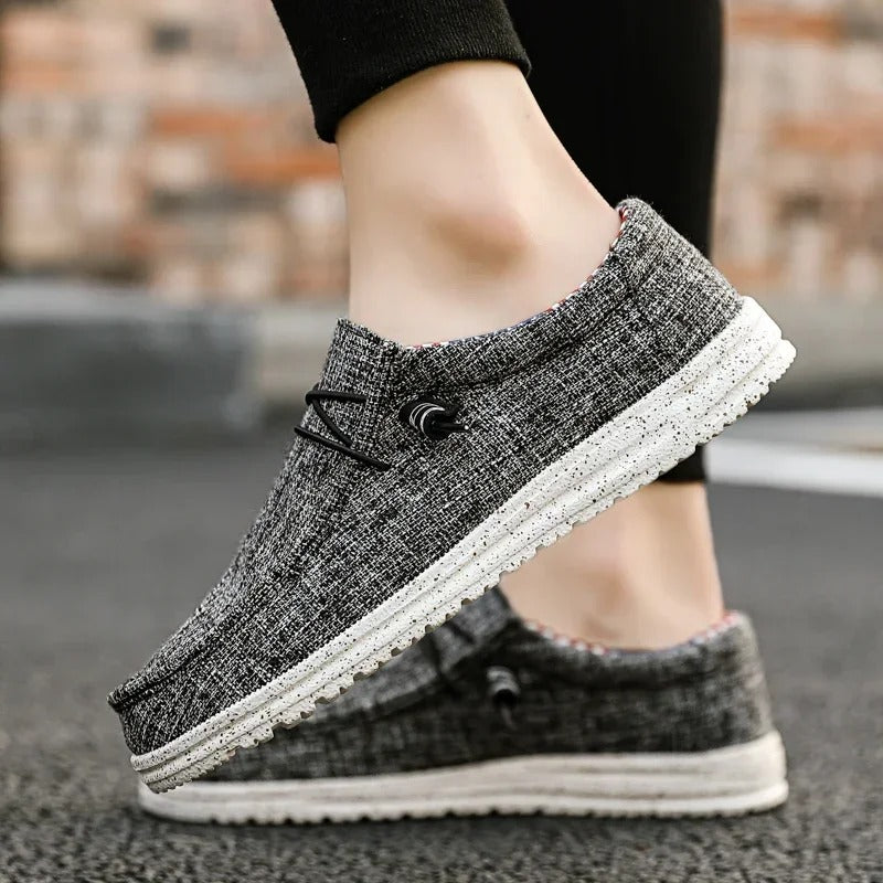 Casual loafers med snøring for menn