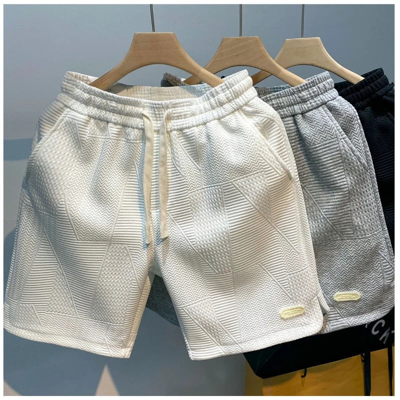 Shorts med bølgemønster for menn