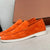 Loafers i semsket skinn for menn