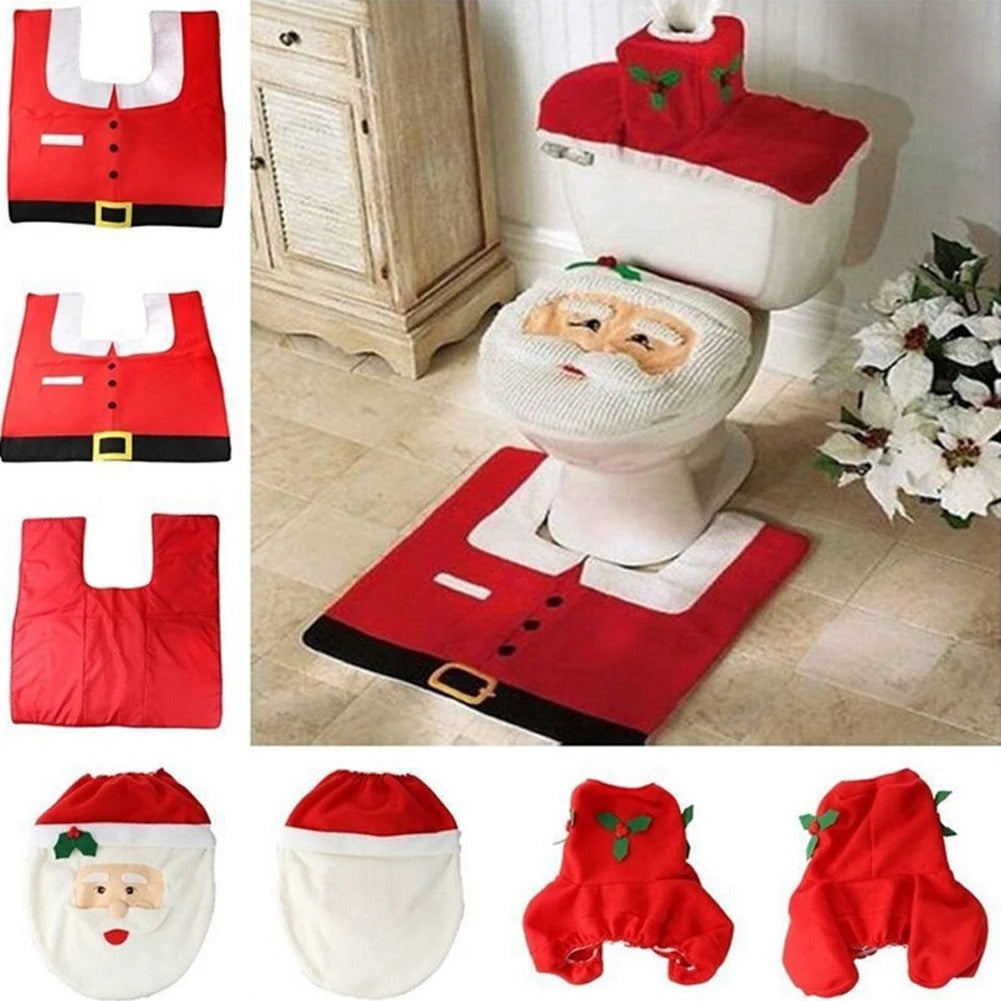 Kreativt juletoalettsetetrekk