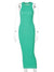 Ermeløs heklet bodycon for kvinner