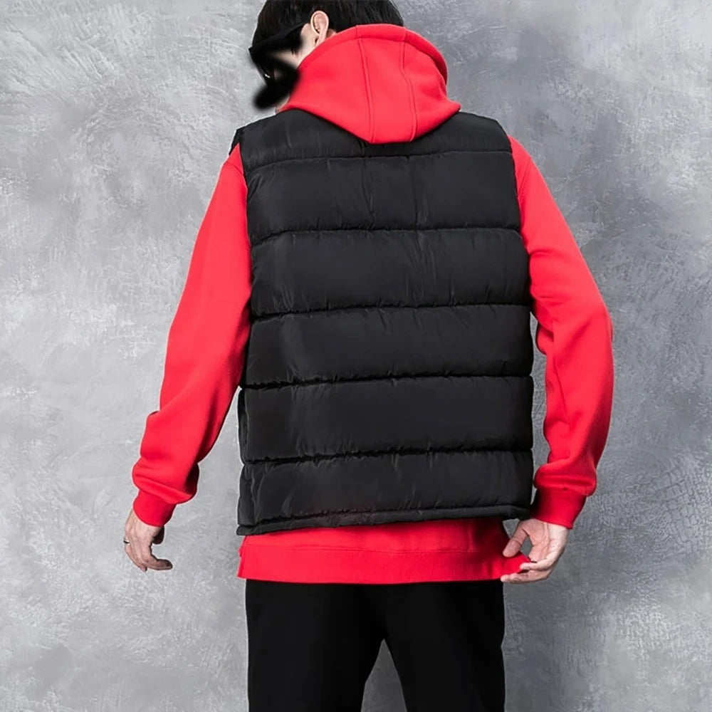 Ermeløs bodywarmervest for menn