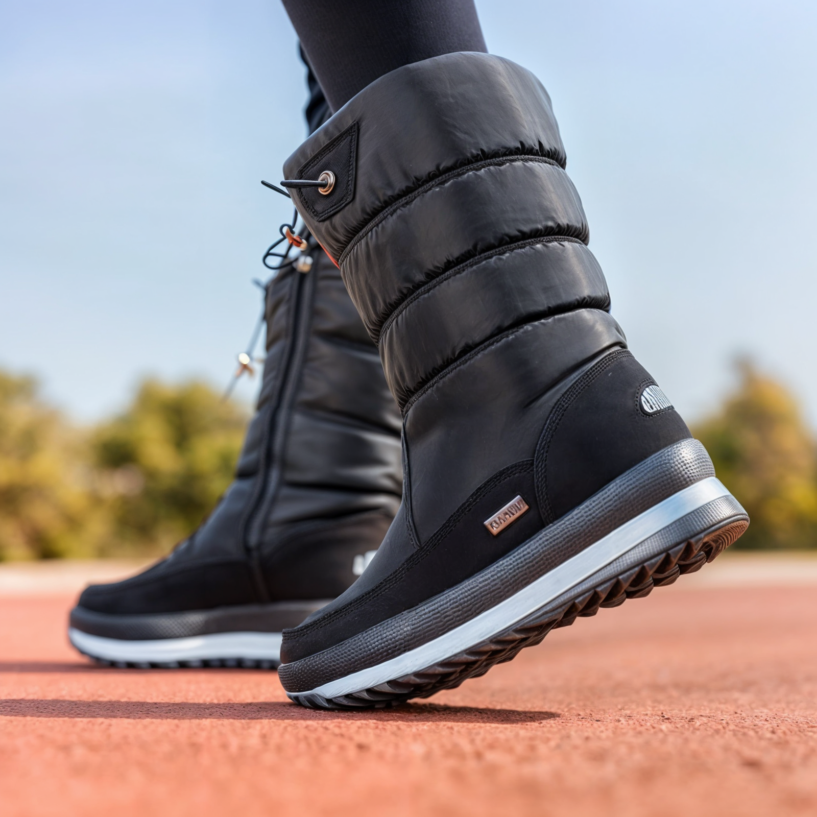 Tykke plysj vinterstøvler for kvinner