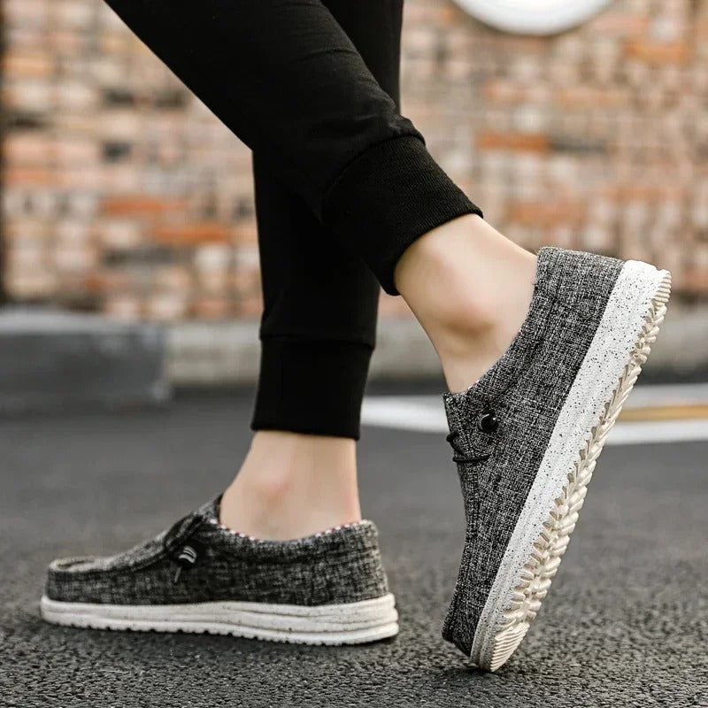 Casual loafers med snøring for menn