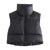 Cropped Puffer Vest til dame