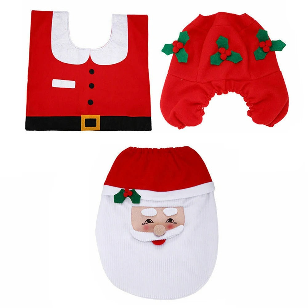 Kreativt juletoalettsetetrekk