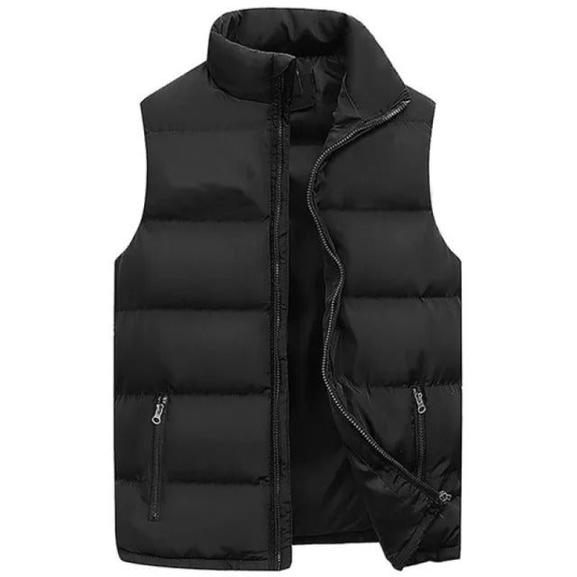 Ermeløs bodywarmervest for menn