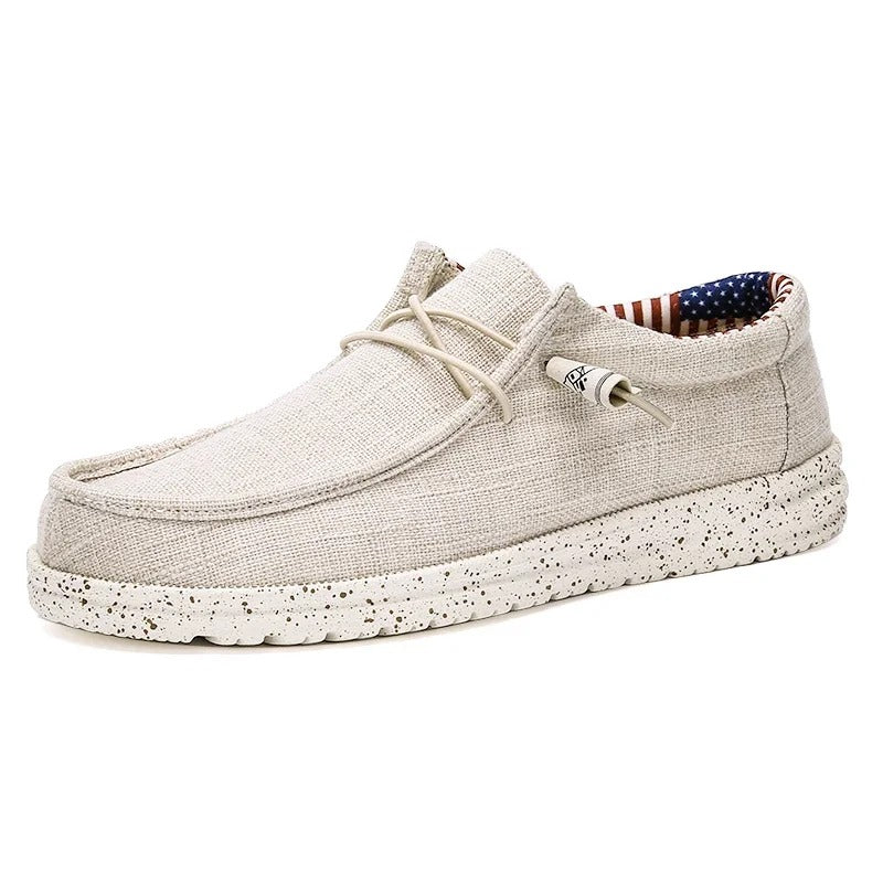 Casual loafers med snøring for menn