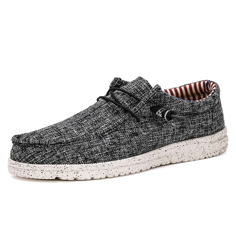 Casual loafers med snøring for menn