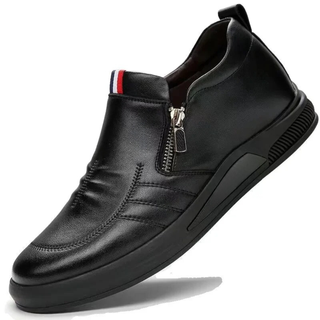 Pustende slip-on-loafers for menn