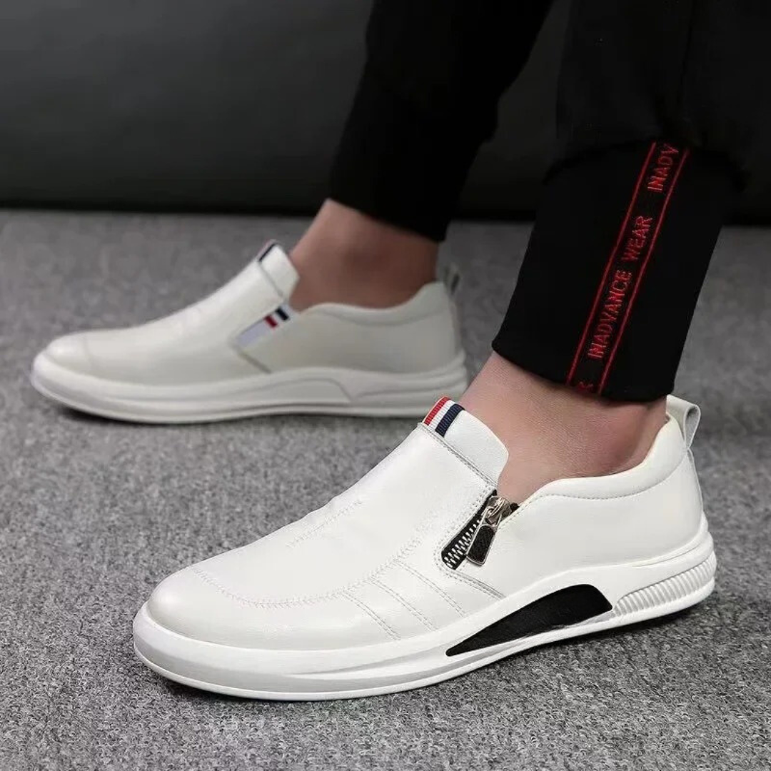 Pustende slip-on-loafers for menn