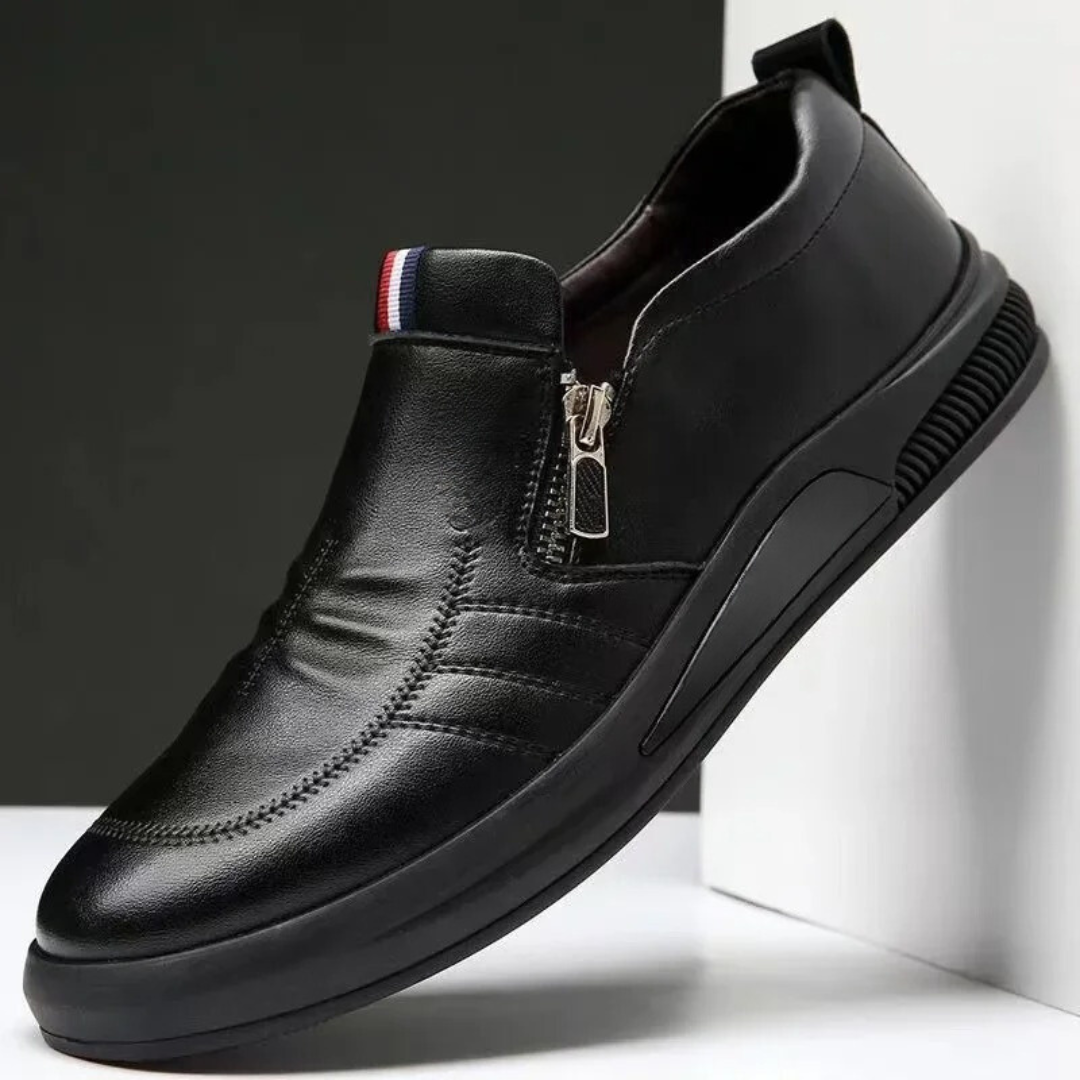 Pustende slip-on-loafers for menn