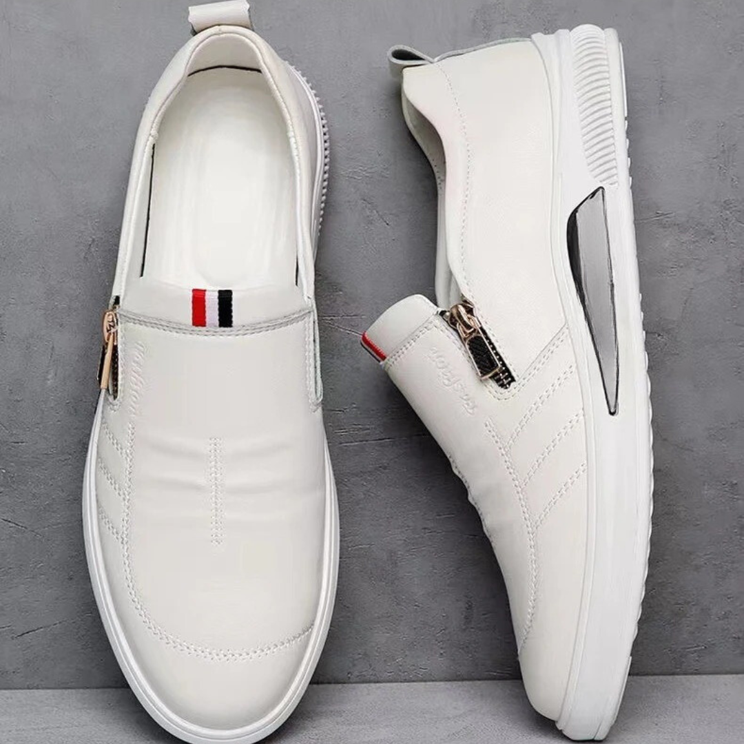 Pustende slip-on-loafers for menn