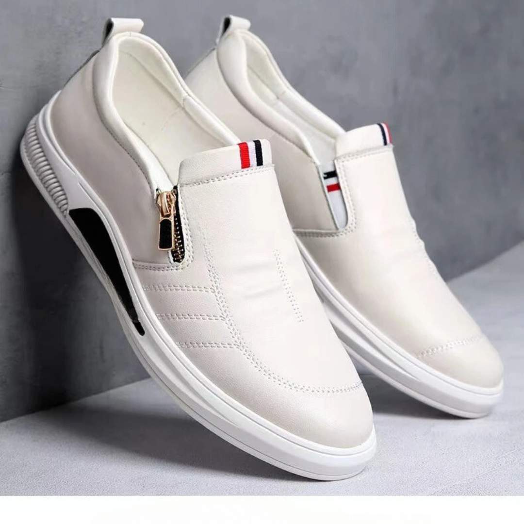 Pustende slip-on-loafers for menn