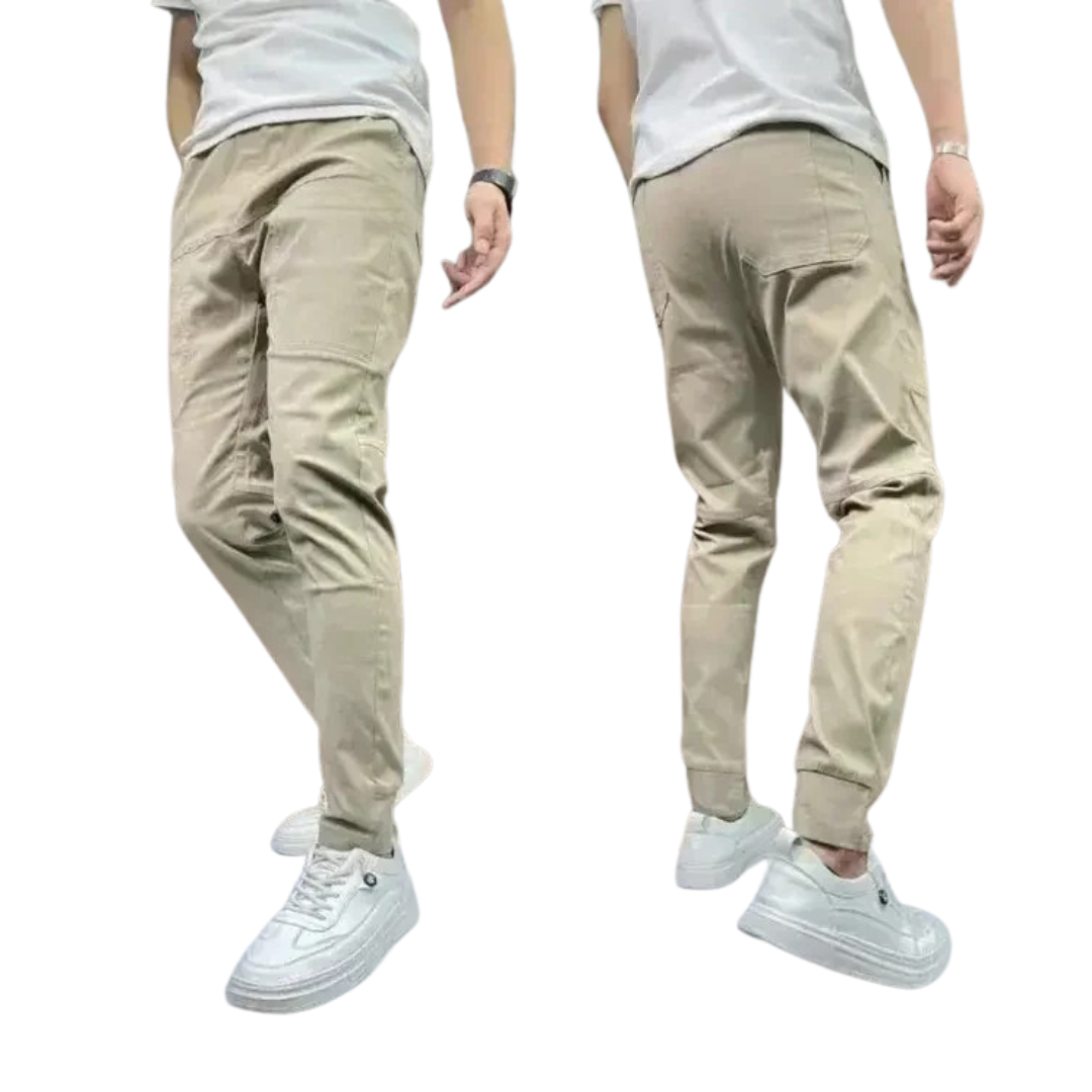 Skinny cargobukse for menn