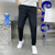 Skinny cargobukse for menn