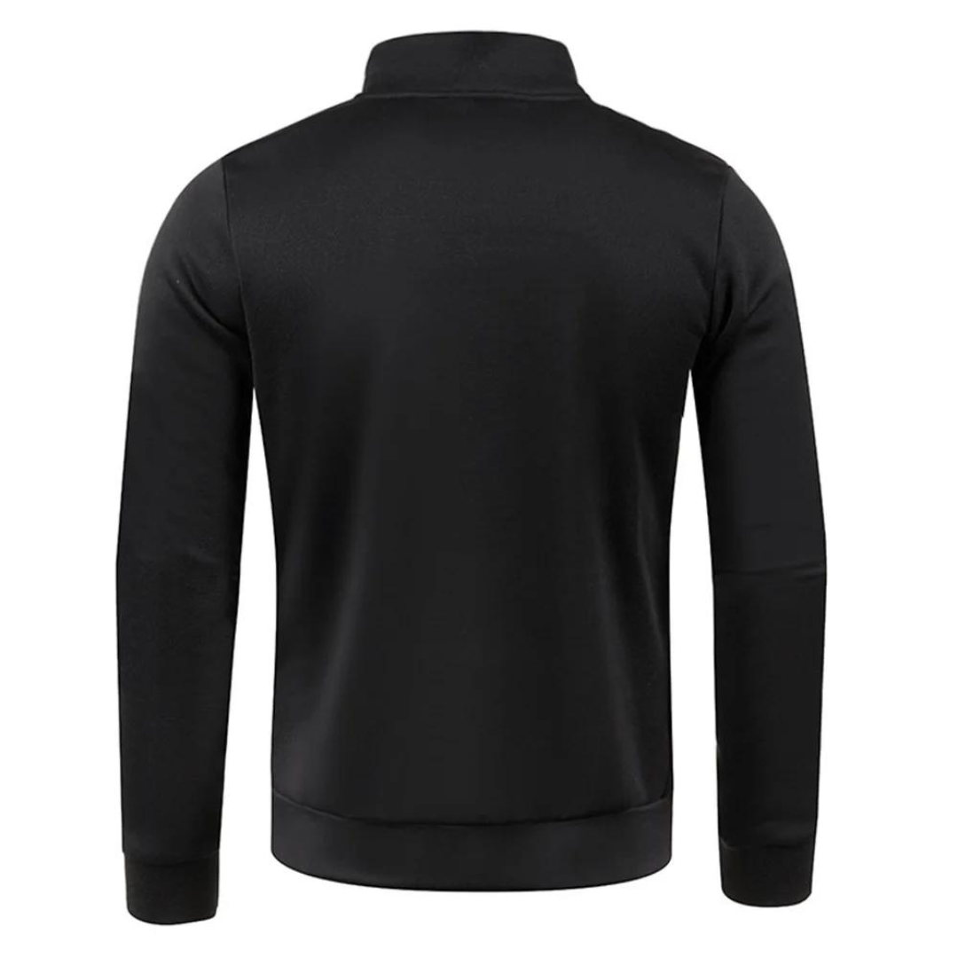 Pullover med halv glidelås for menn