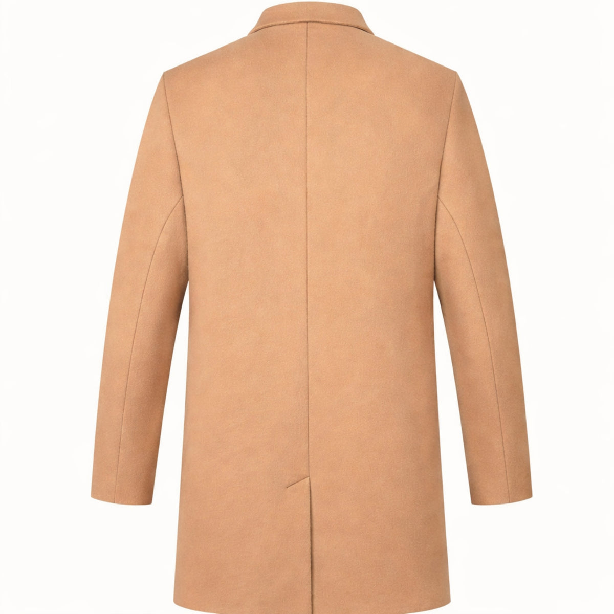 Menns Vinterjakke Med Enkelt Knappestolpe