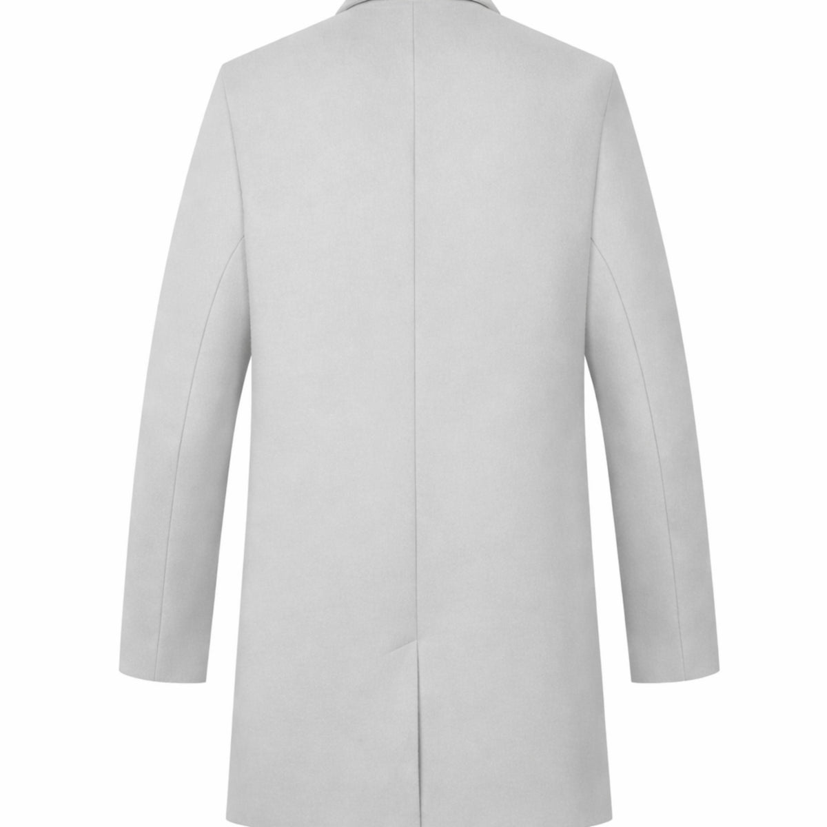 Menns Vinterjakke Med Enkelt Knappestolpe