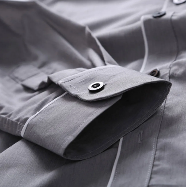 Slim Fit langermet bluse for menn