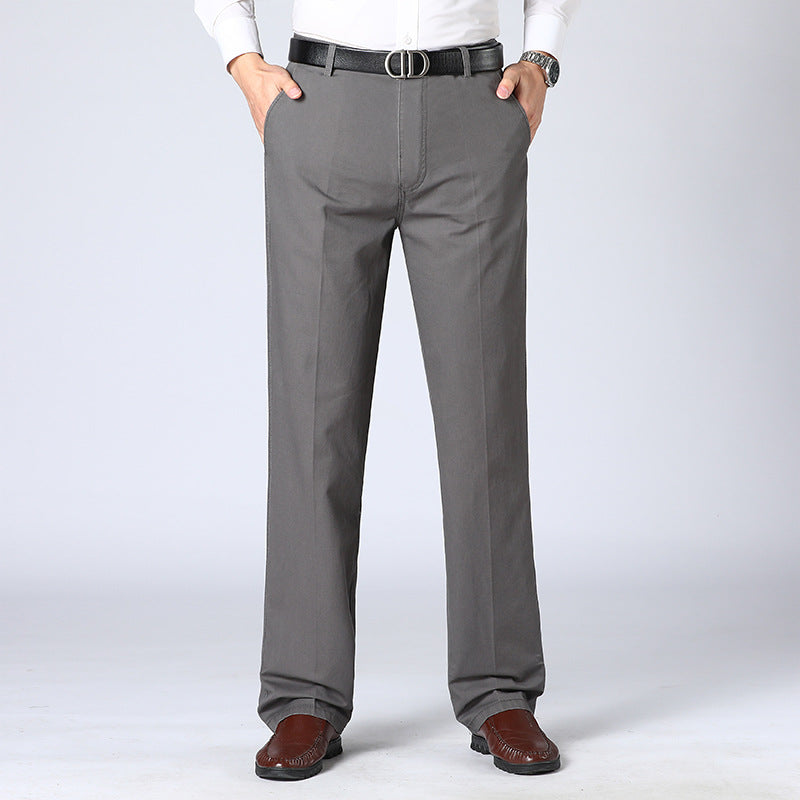 Herrebukse Casual med Praktiske Lommer Polyester-Bomull-4