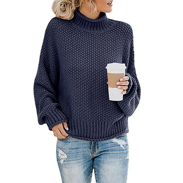 Dame Ullgenser Elegant Varm Ullblanding Komfortabel Passform-1