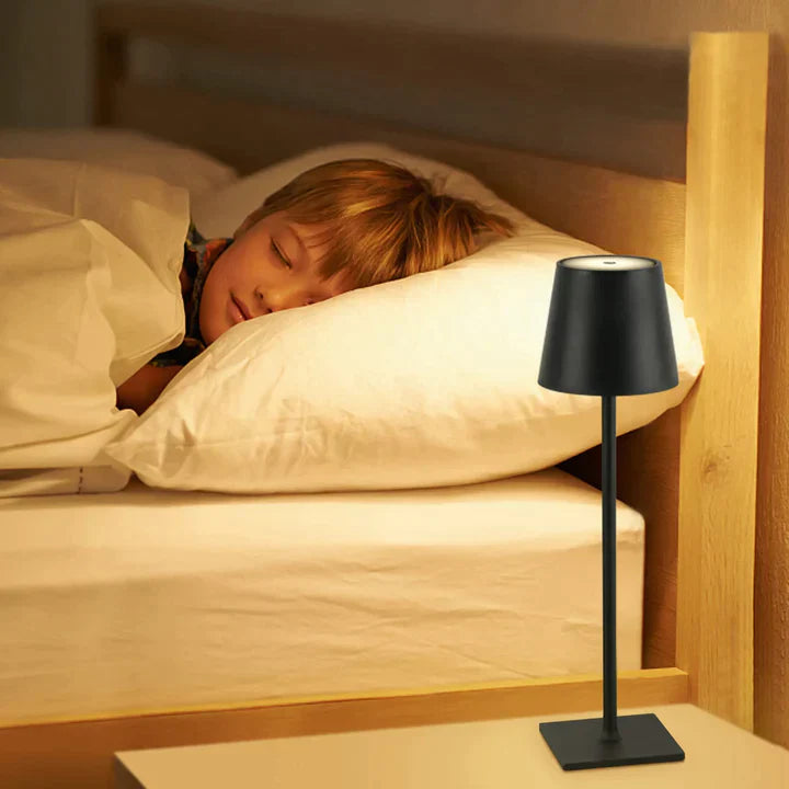 Oppladbar Bordlampe Elegant Design Vanntett Plast Metall 25 cm-3