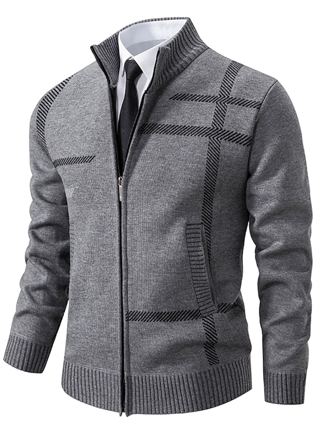 Variant image for Herre Half Zip Genser Strikket Elegant Akryl-9