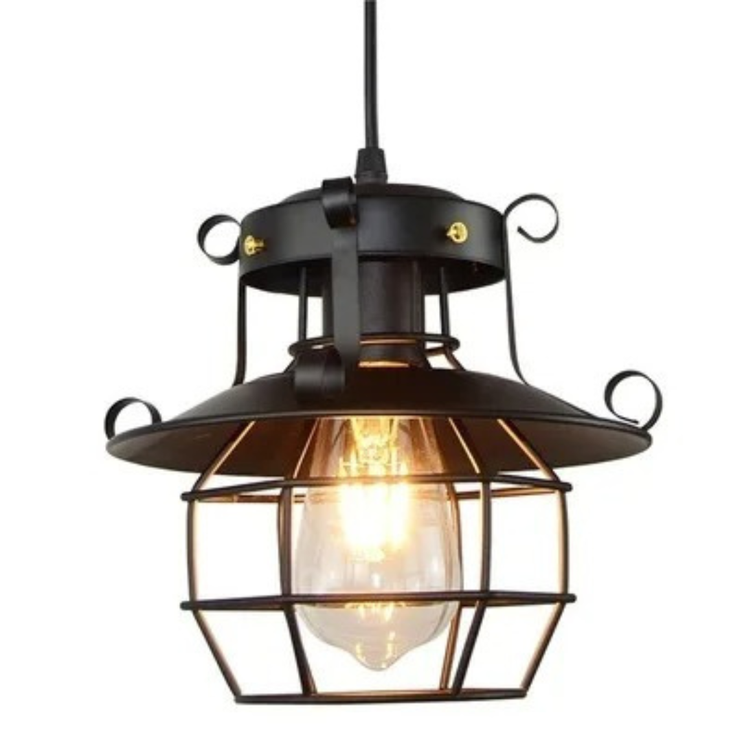 Retro industriell hengelampe