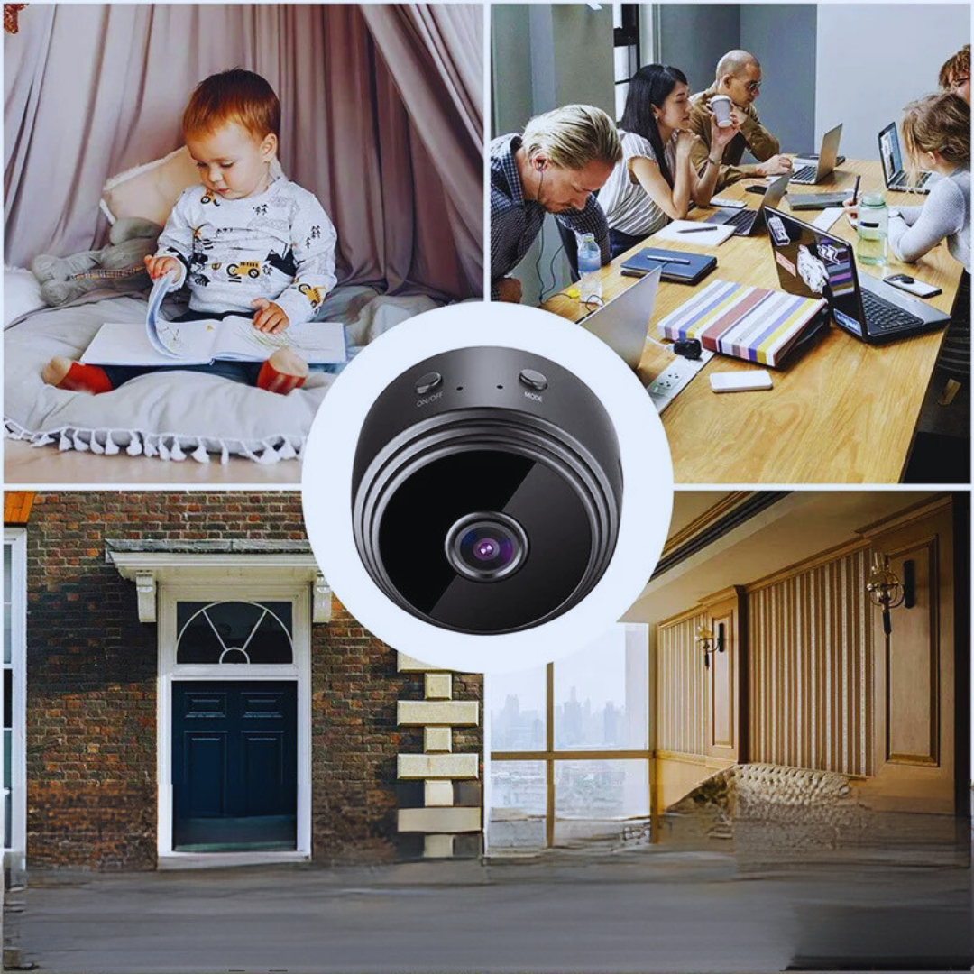 Kompakt HD Trådløst WiFi Sikkerhetskamera