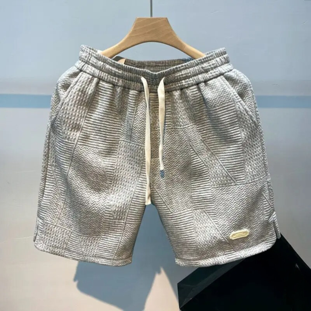 Shorts med bølgemønster for menn