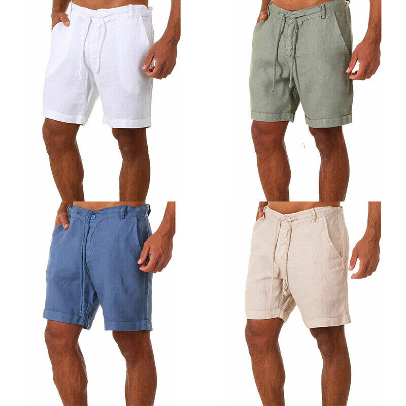 Herreshorts i bomullslin