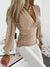 Variant image for Kvinne Langermet Topp V-Hals Ruffles Polyester-9