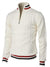 Herre Genser Half Zip Strikkemateriale Italiensk Design-1