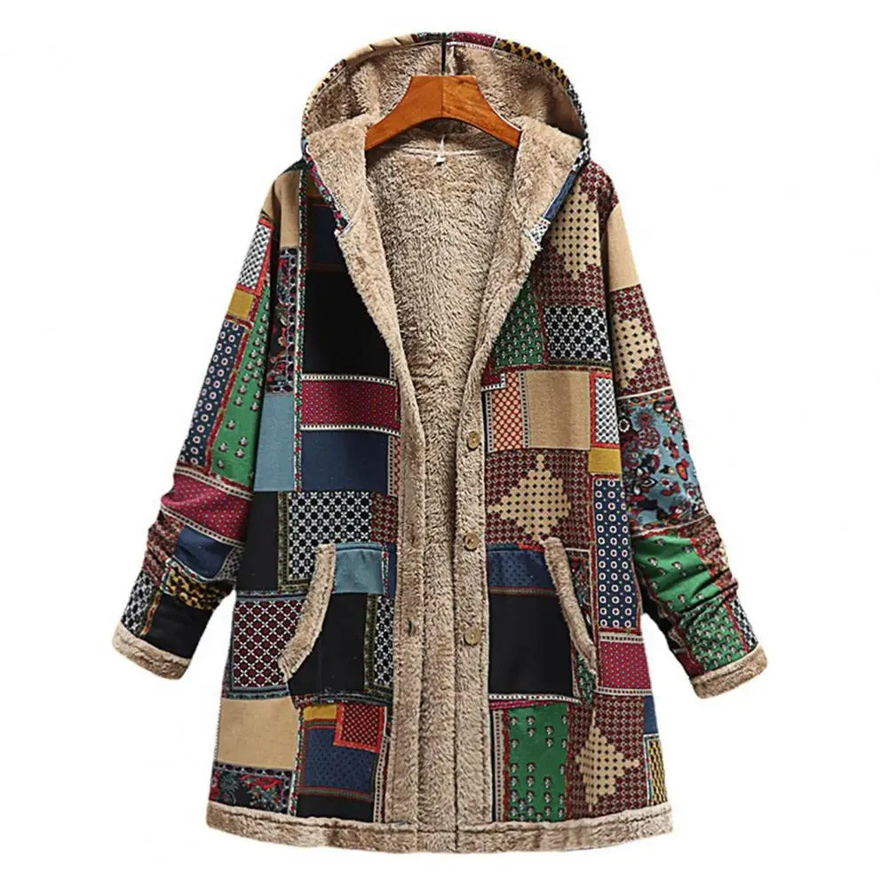 Vintage hettejakke for kvinner
