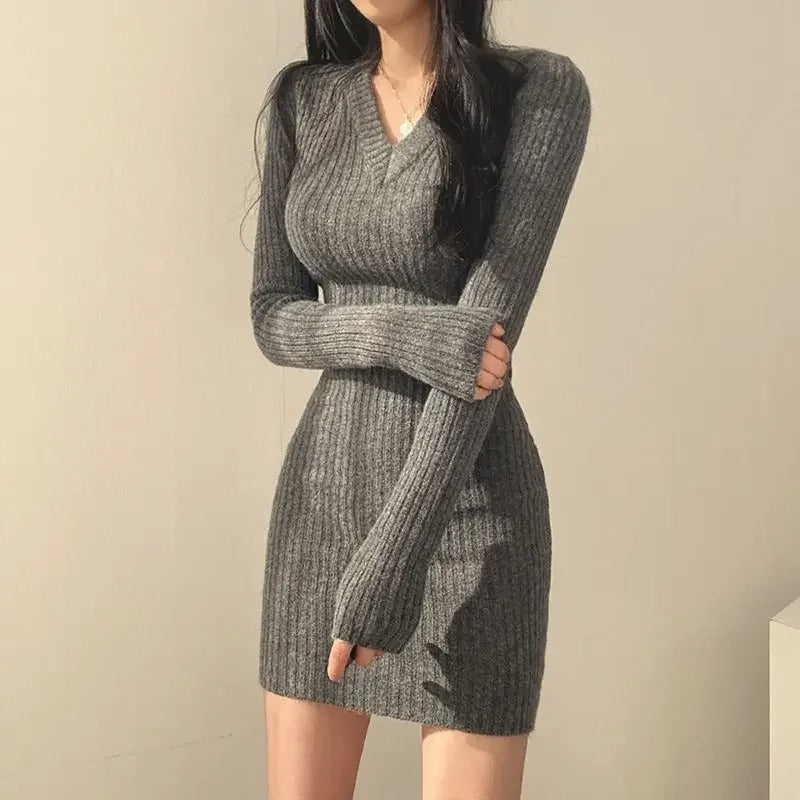 Damestrikk Slim Bodycon