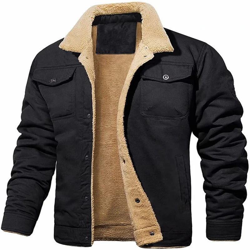 Plush Thicken Wool Jacket for menn