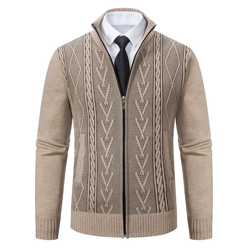Cashmere strikket genser for menn