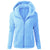 Vinterjakke med hette i fleece for kvinner