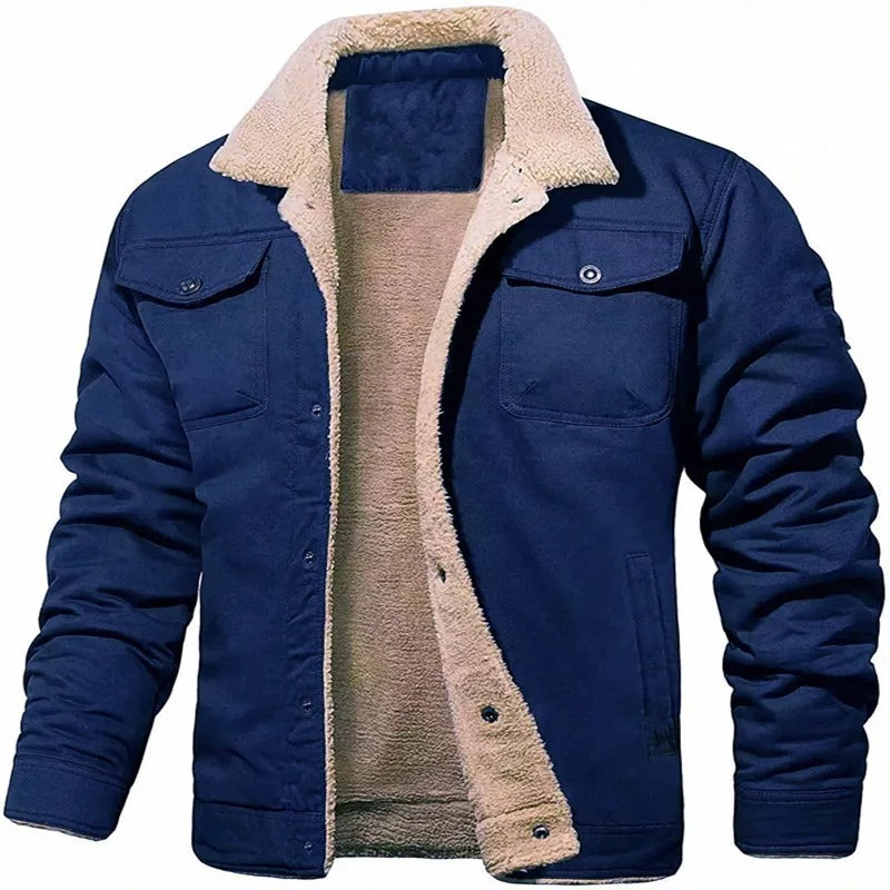 Plush Thicken Wool Jacket for menn