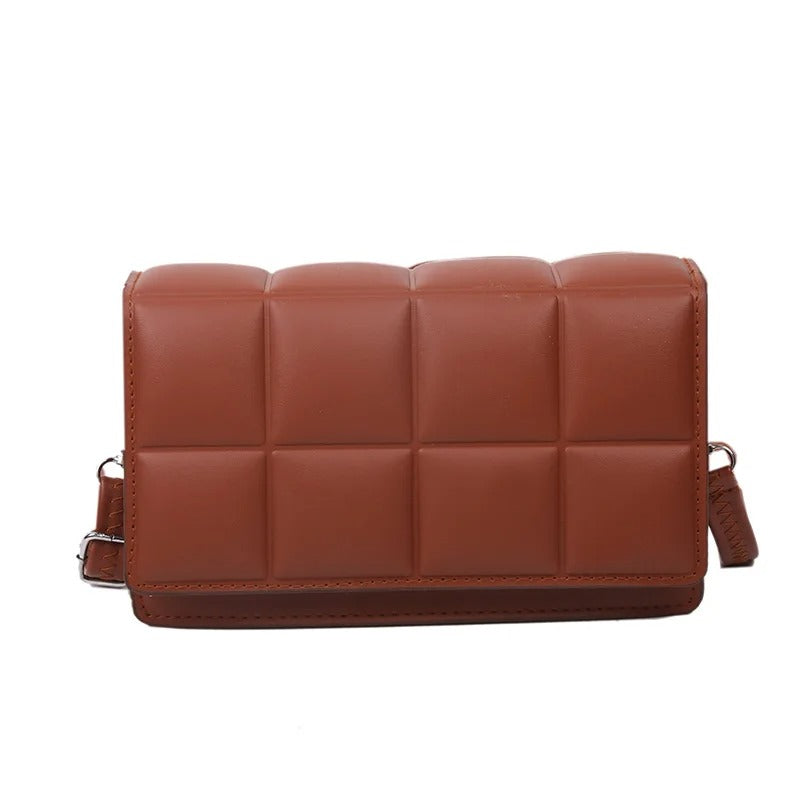 Liten crossbody-veske i skinn for kvinner