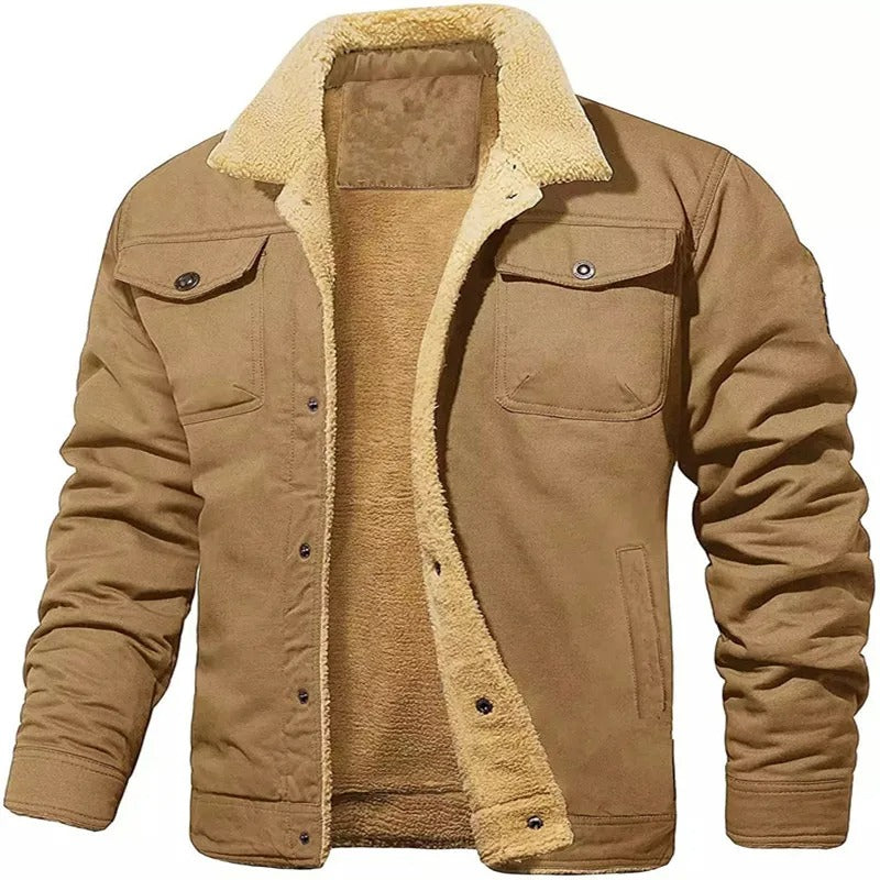 Plush Thicken Wool Jacket for menn