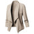 Overdimensjonert, åpen blazer for kvinner
