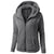 Vinterjakke med hette i fleece for kvinner