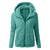 Vinterjakke med hette i fleece for kvinner