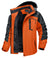 Fleece-skijakke med hette for menn