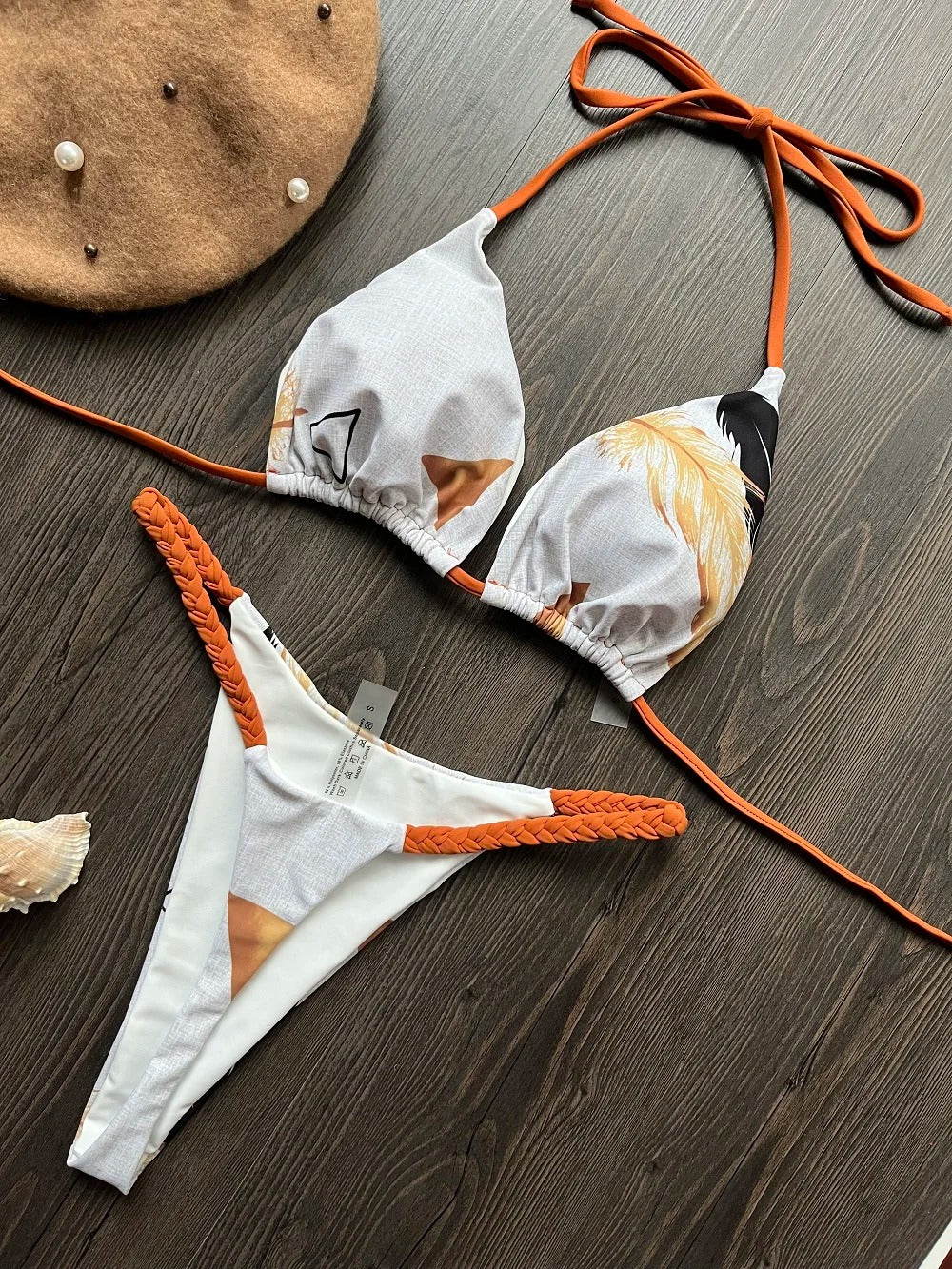 Bikinisett med høy midje for kvinner